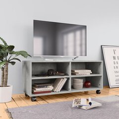 TV-kaappi pyörillä, 90x35x35 cm, harmaa hinta ja tiedot | TV-tasot | hobbyhall.fi