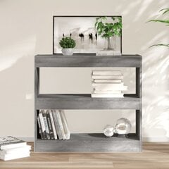 Kirjahylly/tilanjakaja harmaa Sonoma 80x30x72 cm hinta ja tiedot | Hyllyt | hobbyhall.fi