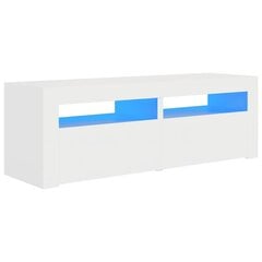 TV-taso LED-valoilla valkoinen 120x35x40 cm hinta ja tiedot | TV-tasot | hobbyhall.fi