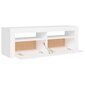 TV-taso LED-valoilla valkoinen 120x35x40 cm hinta ja tiedot | TV-tasot | hobbyhall.fi