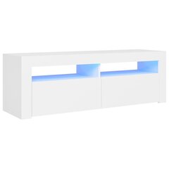 TV-taso LED-valoilla valkoinen 120x35x40 cm hinta ja tiedot | TV-tasot | hobbyhall.fi