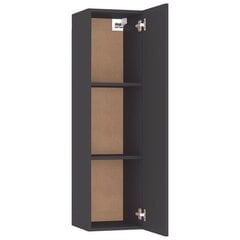 TV-tasot 2 kpl harmaa 30,5x30x110 cm lastulevy hinta ja tiedot | TV-tasot | hobbyhall.fi