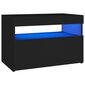 TV-taso LED-valoilla musta 60x35x40 cm hinta ja tiedot | TV-tasot | hobbyhall.fi