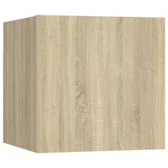 Seinäkiinnitettävä TV-taso 8 kpl Sonoma-tammi 30,5x30x30 cm hinta ja tiedot | TV-tasot | hobbyhall.fi