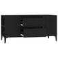 TV-taso musta 102x44,5x50 cm tekninen puu hinta ja tiedot | TV-tasot | hobbyhall.fi