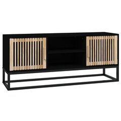 TV-taso musta 105x30x45 cm tekninen puu ja rauta hinta ja tiedot | TV-tasot | hobbyhall.fi