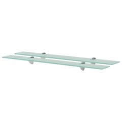 Kelluvat hyllyt 2 kpl lasi 80x20 cm 8 mm hinta ja tiedot | Hyllyt | hobbyhall.fi