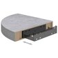 Seinäkulmahylly betoninharmaa 25x25x3,8 cm MDF hinta ja tiedot | Hyllyt | hobbyhall.fi