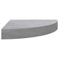 Seinäkulmahylly betoninharmaa 25x25x3,8 cm MDF hinta ja tiedot | Hyllyt | hobbyhall.fi