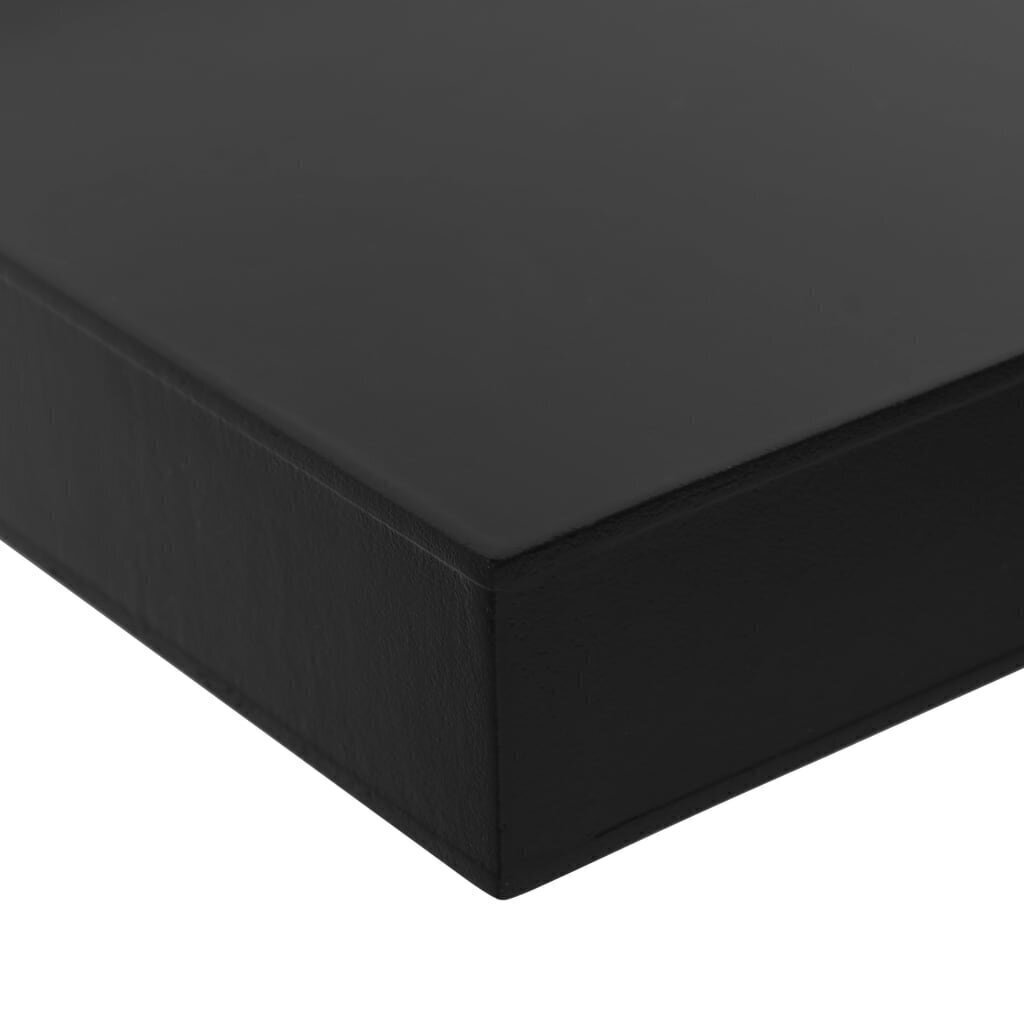 Kelluvat seinähyllyt 2 kpl musta 40x20x3,8 cm hinta ja tiedot | Hyllyt | hobbyhall.fi