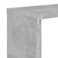 Seinähyllyt 2 kpl betoninharmaa 100x15x20 cm lastulevy hinta ja tiedot | Hyllyt | hobbyhall.fi