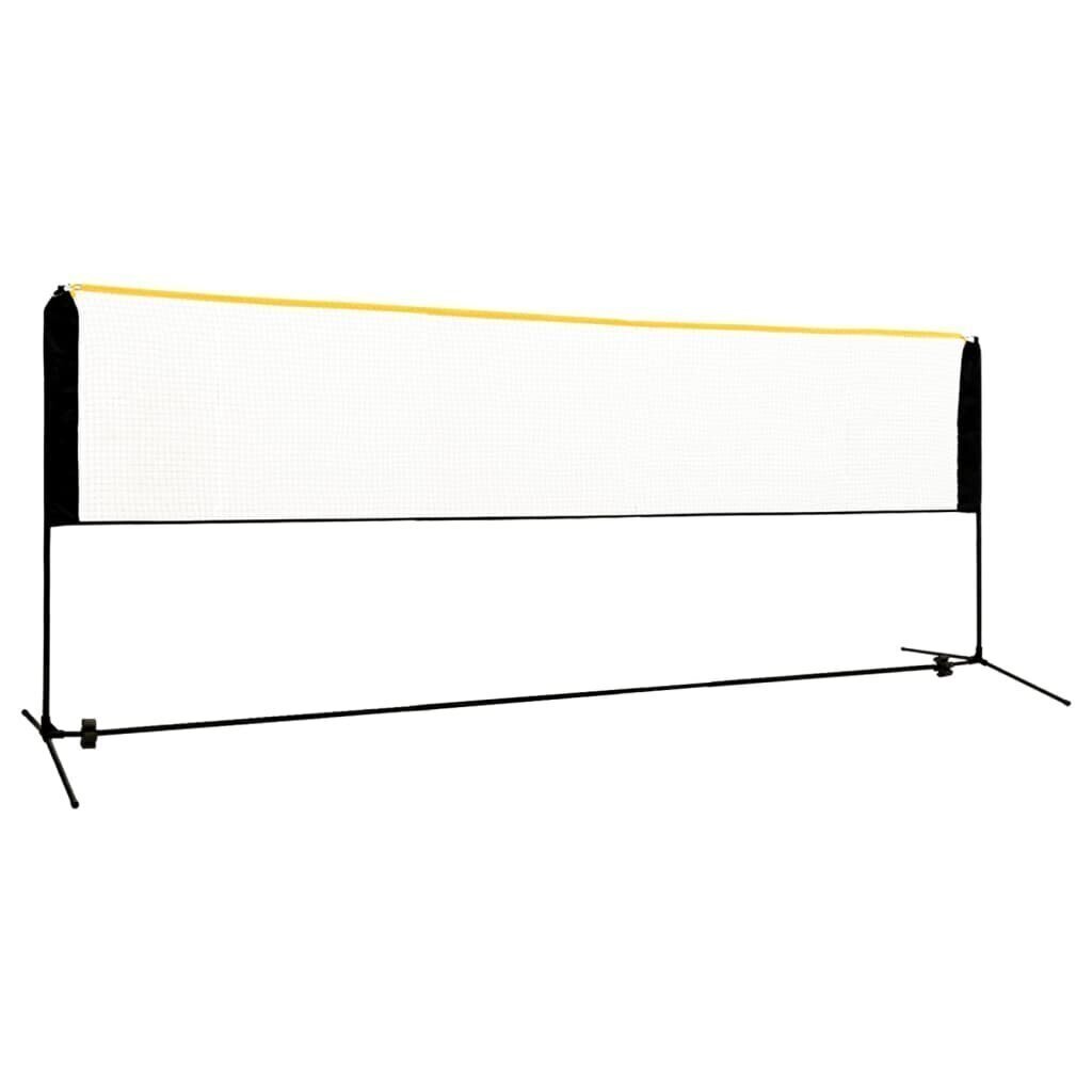 Sulkapalloverkko säädettävä 400x103x94-158 cm metalli hinta ja tiedot | Sulkapallo | hobbyhall.fi