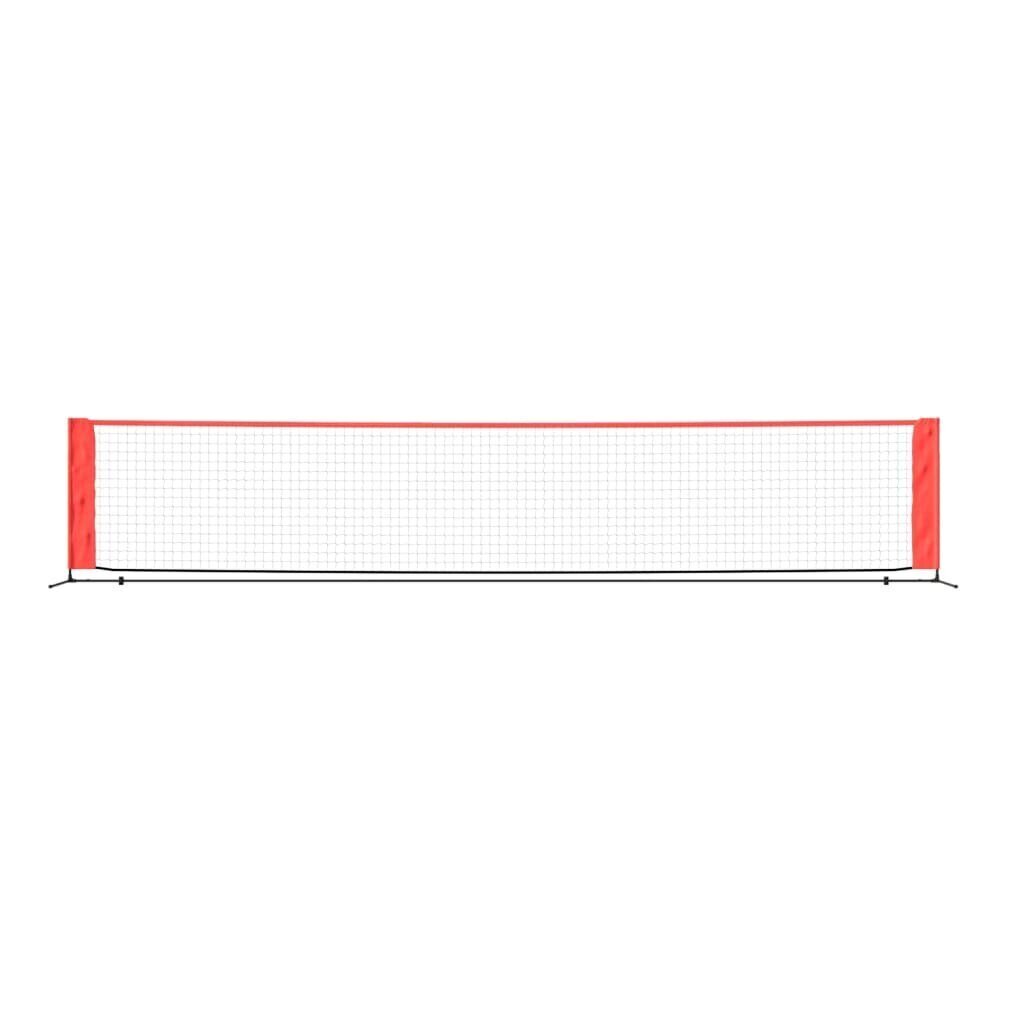 Tennisverkko musta ja punainen 500x100x87 cm polyesteri hinta ja tiedot | Tennisvälineet | hobbyhall.fi