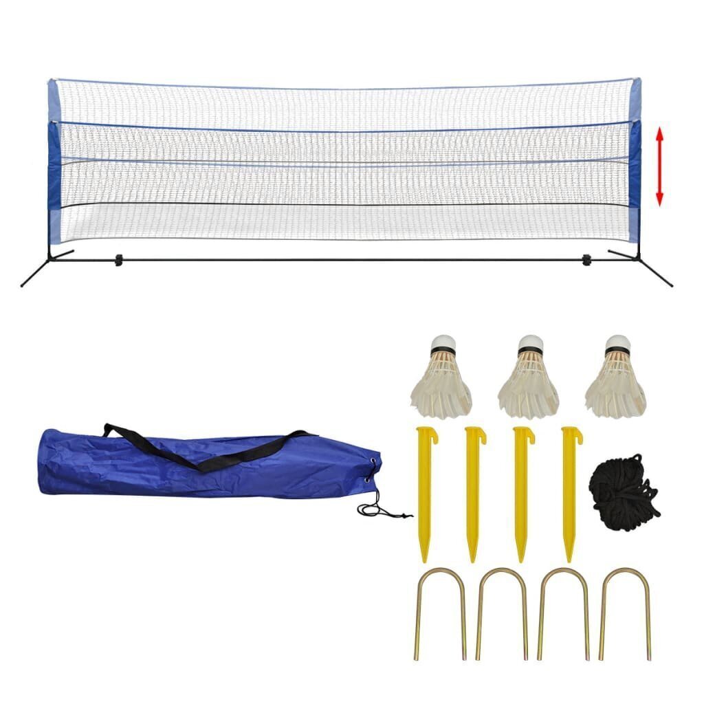 Sulkapalloverkko Sulilla 500x155 cm hinta ja tiedot | Sulkapallo | hobbyhall.fi