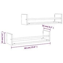 Seinähyllysarja , ruskea hinta ja tiedot | Hyllyt | hobbyhall.fi