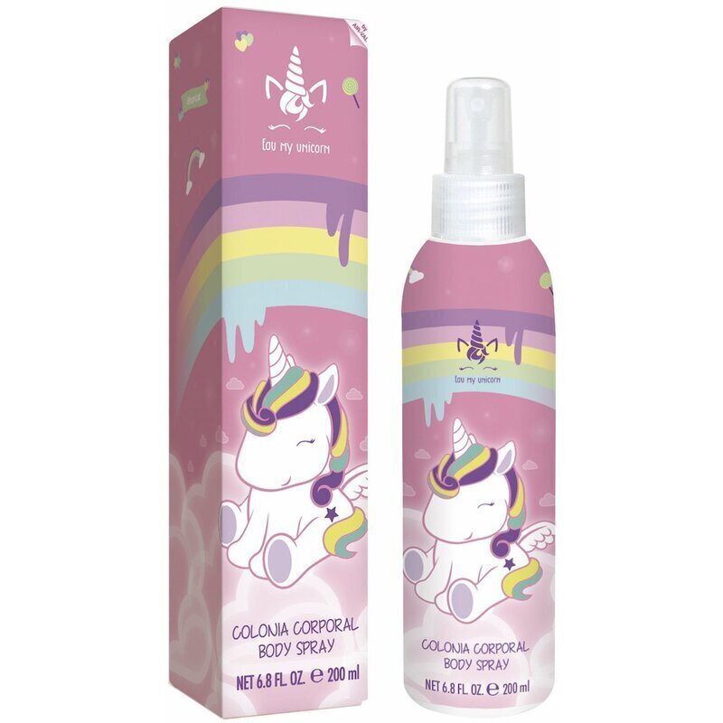 Disney Eau My Unicorn -vartalosuihke lapsille, 200 ml hinta ja tiedot | Lasten ja äitiysajan kosmetiikka | hobbyhall.fi