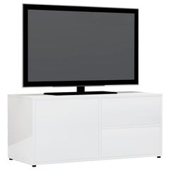 TV-taso korkeakiilto valkoinen 80x34x36 cm lastulevy hinta ja tiedot | TV-tasot | hobbyhall.fi