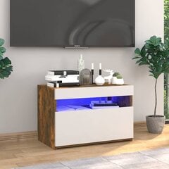 TV-taso LED-valoilla savutammi 60x35x40 cm hinta ja tiedot | TV-tasot | hobbyhall.fi