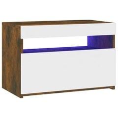 TV-taso LED-valoilla savutammi 60x35x40 cm hinta ja tiedot | TV-tasot | hobbyhall.fi