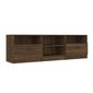 TV-taso ruskea tammi 150x33,5x45 cm tekninen puu hinta ja tiedot | TV-tasot | hobbyhall.fi