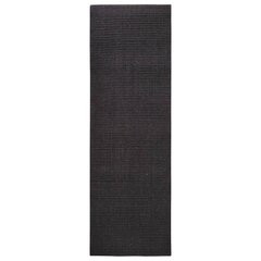 Matto luonnollinen sisal 80x250 cm musta hinta ja tiedot | Isot matot | hobbyhall.fi