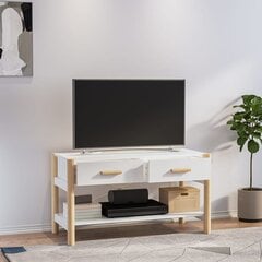 TV-taso valkoinen 82x38x45 cm tekninen puu hinta ja tiedot | TV-tasot | hobbyhall.fi