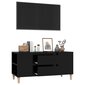 TV-taso musta 102x44,5x50 cm tekninen puu hinta ja tiedot | TV-tasot | hobbyhall.fi