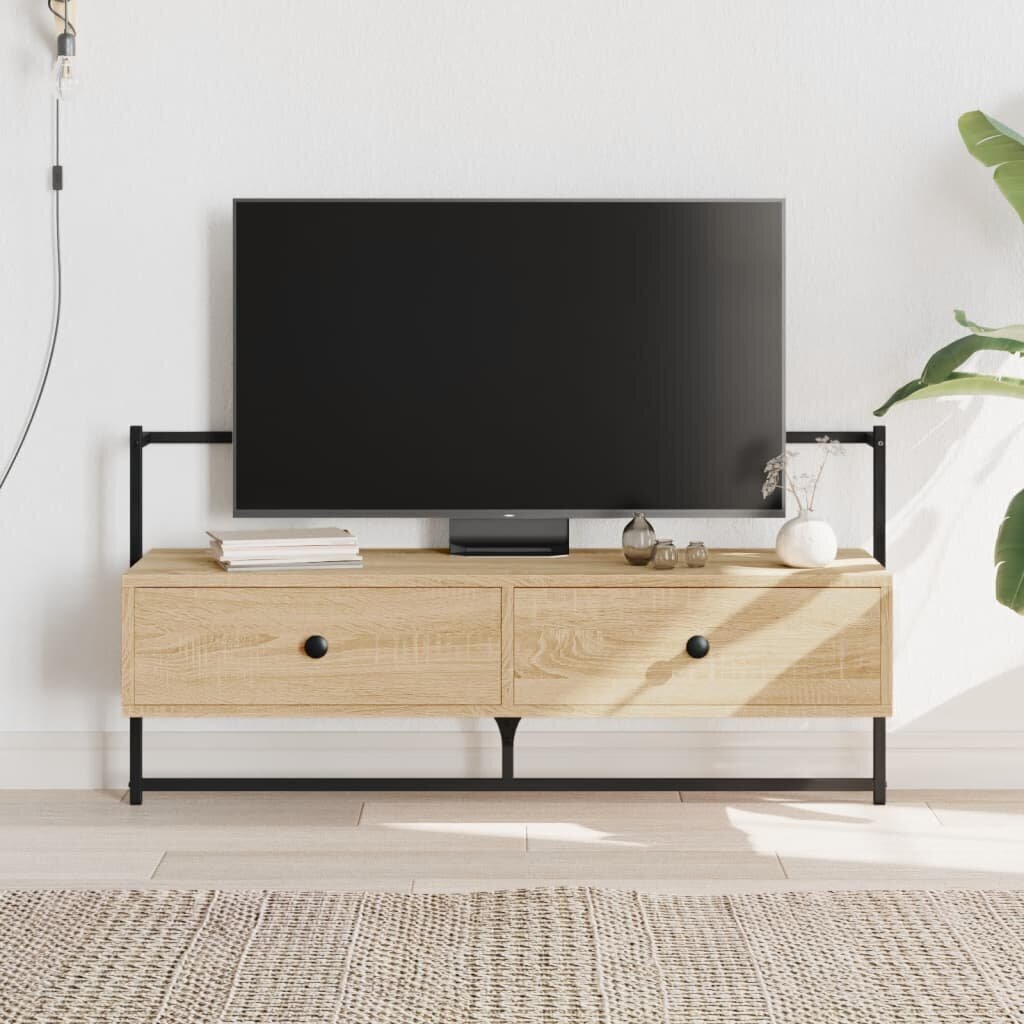 TV-kaappi seinälle Sonoma-tammi 100,5x30x51 cm tekninen puu hinta ja tiedot | TV-tasot | hobbyhall.fi