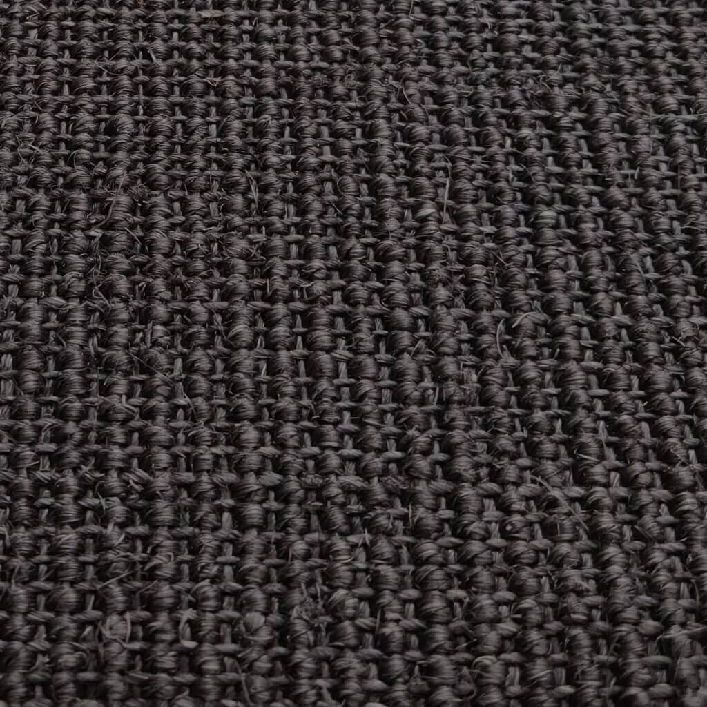 Matto luonnollinen sisal 66x350 cm musta hinta ja tiedot | Isot matot | hobbyhall.fi