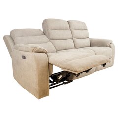 Mekanismisohva MIMI 3-paikkainen 208x93xK102cm, sähköinen mekanismi, beige hinta ja tiedot | Sohvat ja vuodesohvat | hobbyhall.fi