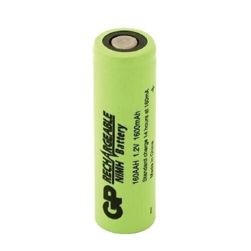 Ladattava akku GP R6 AA 160AAH-B 1600mAh NiMH 1kpl bulkki Industrial GP hinta ja tiedot | Paristot | hobbyhall.fi