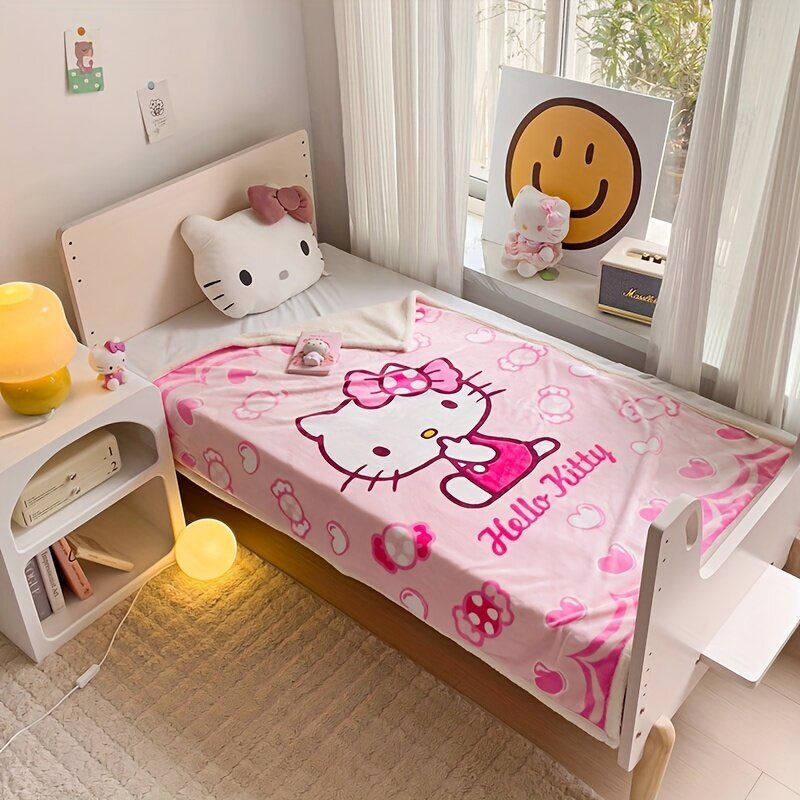 Hello Kitty peitto, 100x140cm hinta ja tiedot | Päiväpeitot ja huovat | hobbyhall.fi