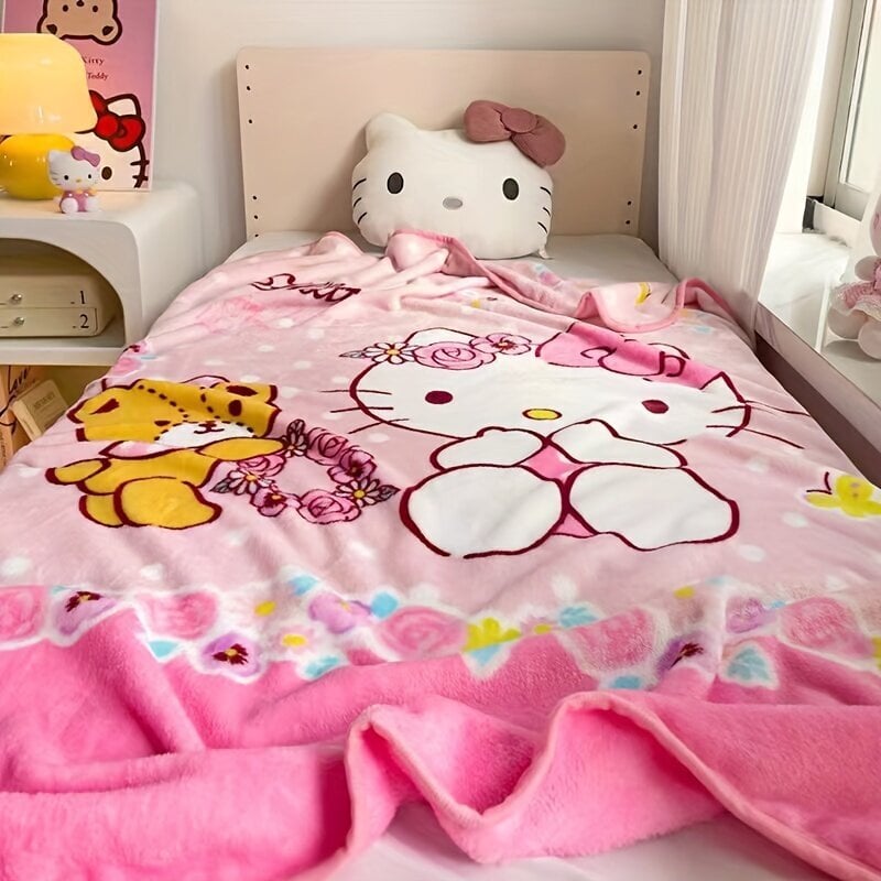 Hello Kitty peitto, 100x140cm hinta ja tiedot | Päiväpeitot ja huovat | hobbyhall.fi