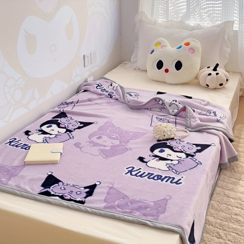 Hello Kitty huopa, Kuromi, 100x160cm hinta ja tiedot | Päiväpeitot ja huovat | hobbyhall.fi