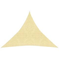 Aurinkopurje 160 g/m² beige 3x3x3 m HDPE hinta ja tiedot | Aurinkovarjot ja markiisit | hobbyhall.fi