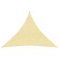 Aurinkopurje 160 g/m² beige 3x3x3 m HDPE hinta ja tiedot | Aurinkovarjot ja markiisit | hobbyhall.fi