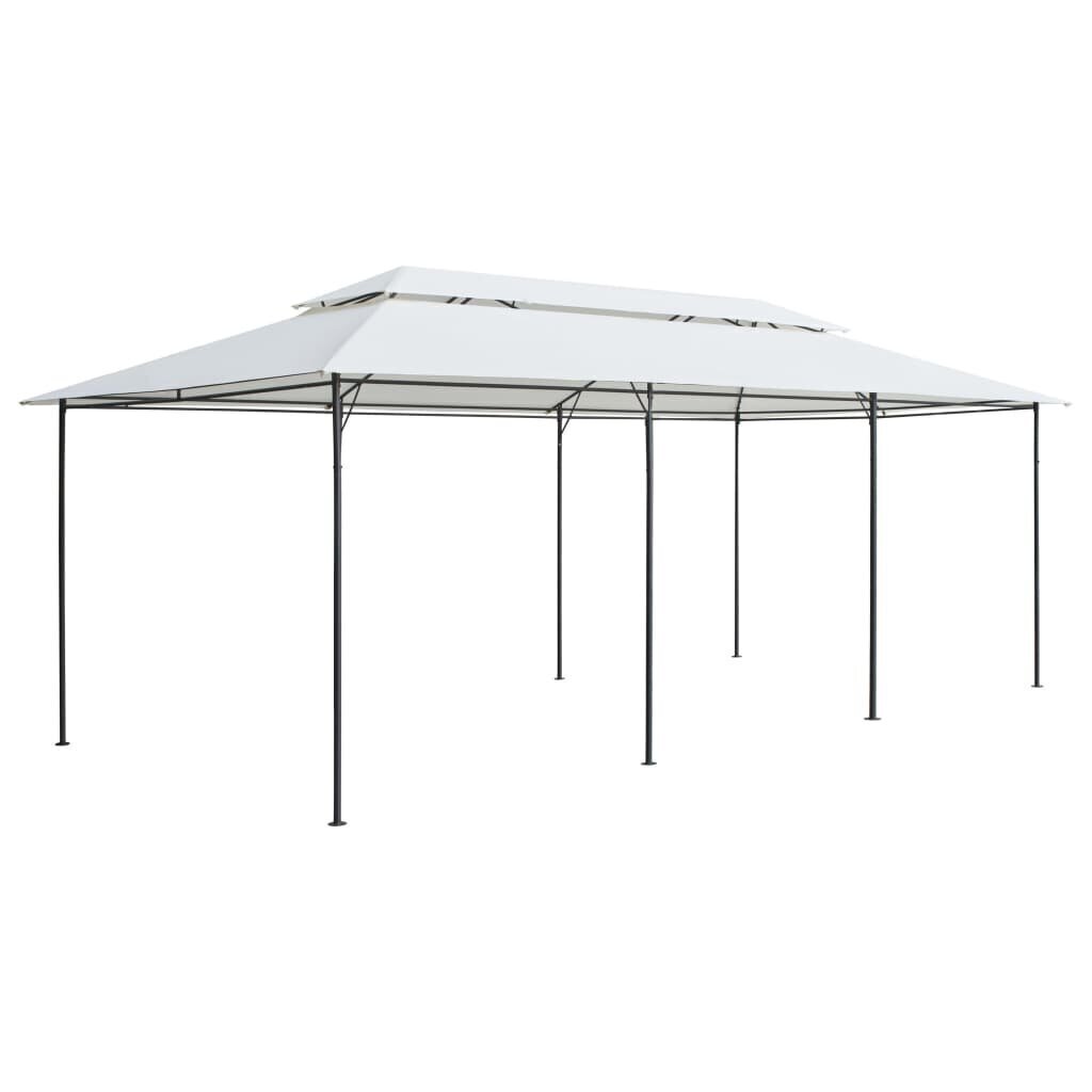 Huvimaja 600x298x270 cm valkoinen 180 g/m² hinta ja tiedot | Puutarhapaviljongit | hobbyhall.fi