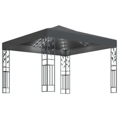 Huvimaja LED-valonauhoilla 3x3 m antrasiitti hinta ja tiedot | Puutarhapaviljongit | hobbyhall.fi