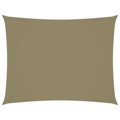 Aurinkopurje Oxford-kangas suorakaide 2x3 m beige hinta ja tiedot | Aurinkovarjot ja markiisit | hobbyhall.fi