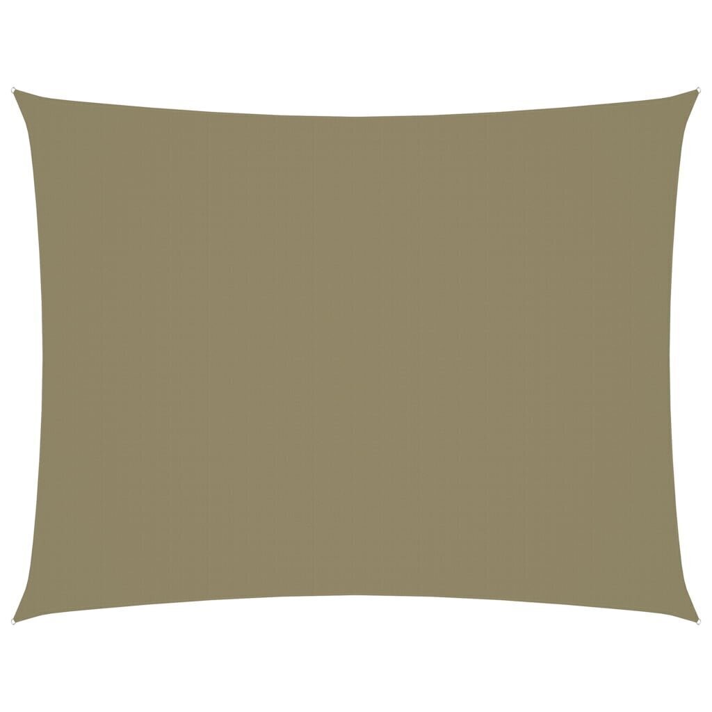 Aurinkopurje Oxford-kangas suorakaide 2x3 m beige hinta ja tiedot | Aurinkovarjot ja markiisit | hobbyhall.fi