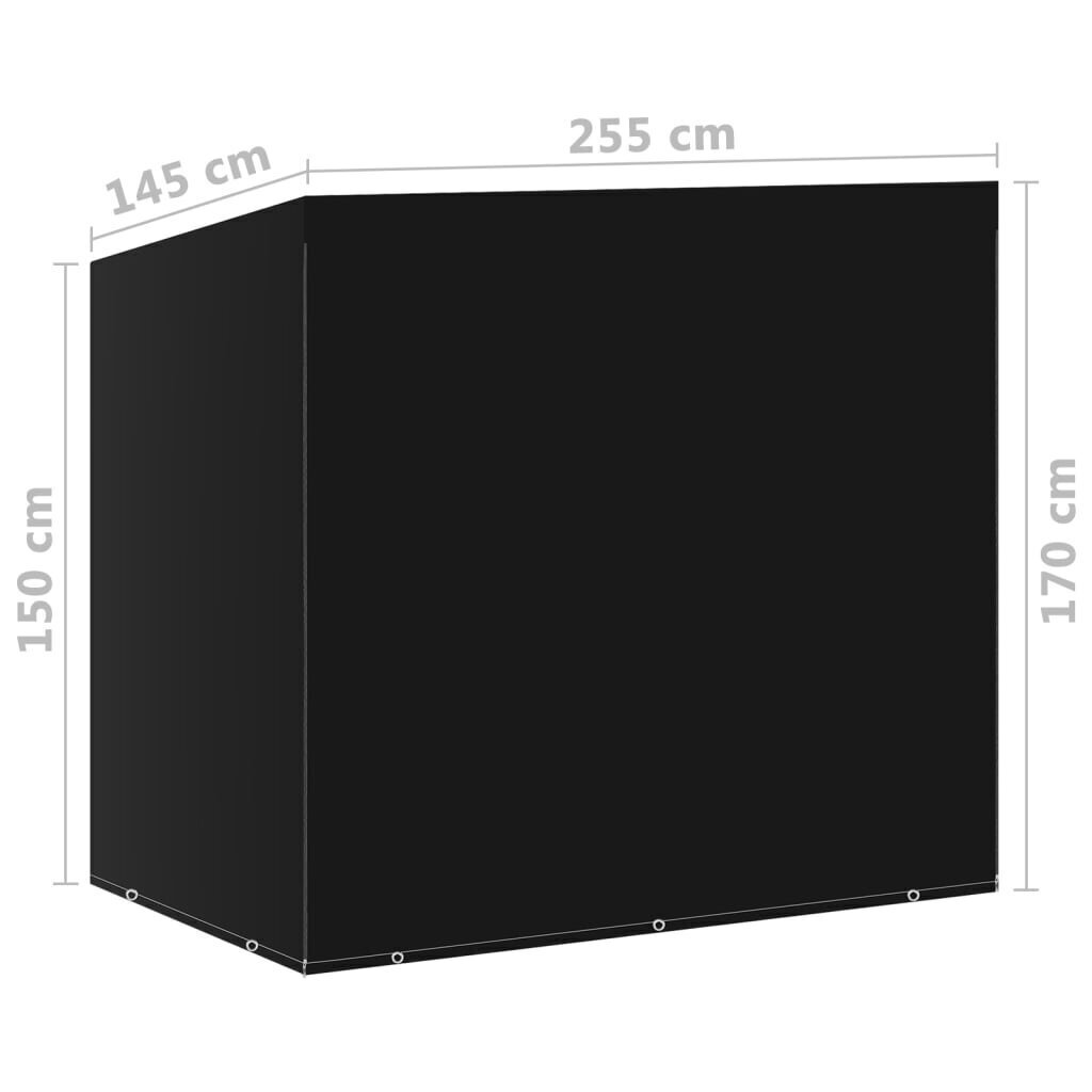 Keinun penkinsuojat 2kpl 10 rengasta 2 vetoketjua 255x145x170cm hinta ja tiedot | Istuintyynyt, pehmusteet ja päälliset | hobbyhall.fi