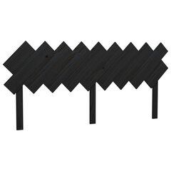 Sängynpääty musta 178x3x80,5 cm täysi mänty hinta ja tiedot | Sängyt | hobbyhall.fi