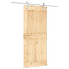 liukuovi laitteistosarjalla, 90x210cm, massiivimäntyä hinta ja tiedot | Sisäovet | hobbyhall.fi