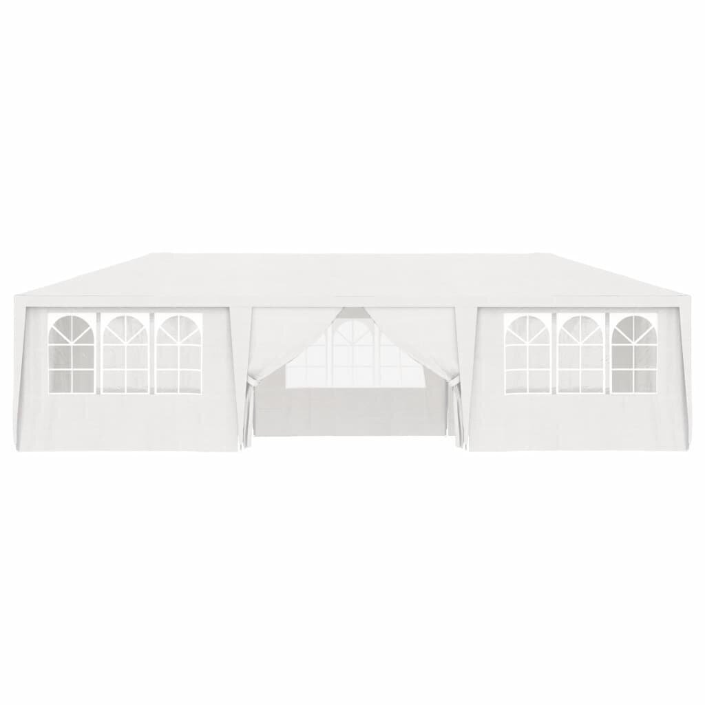 Ammattilaisten juhlateltta sivuseinillä 4x9m valkoinen 90g/m² hinta ja tiedot | Puutarhapaviljongit | hobbyhall.fi