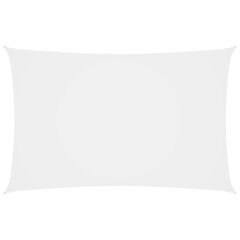 Aurinkopurje Oxford-kangas suorakaide 5x8 m valkoinen hinta ja tiedot | Aurinkovarjot ja markiisit | hobbyhall.fi