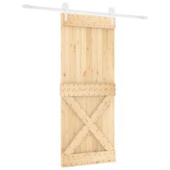 Liukuovi asennustarvikkeineen 100x210 cm täysi mänty hinta ja tiedot | Sisäovet | hobbyhall.fi