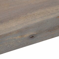 Konsolipöytä harmaa 115x35x76 cm akaasiapuu ja rauta hinta ja tiedot | Sohvapöydät | hobbyhall.fi