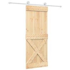 Liukuovi laitteistosarjalla 80x210cm massiivimäntyä hinta ja tiedot | Sisäovet | hobbyhall.fi