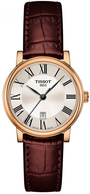 Tissot naisten kello T-Classic Carson Premium Quartz Lady T122.210.36.033.00, ruskea/valkoinen/kulta hinta ja tiedot | Naisten kellot | hobbyhall.fi