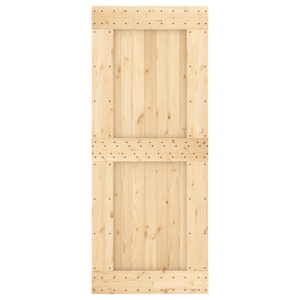 Liukuovi asennustarvikkeineen 85x210 cm täysi mänty hinta ja tiedot | Sisäovet | hobbyhall.fi